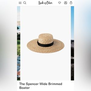 Lack of Color Wide Brim Boater Hat